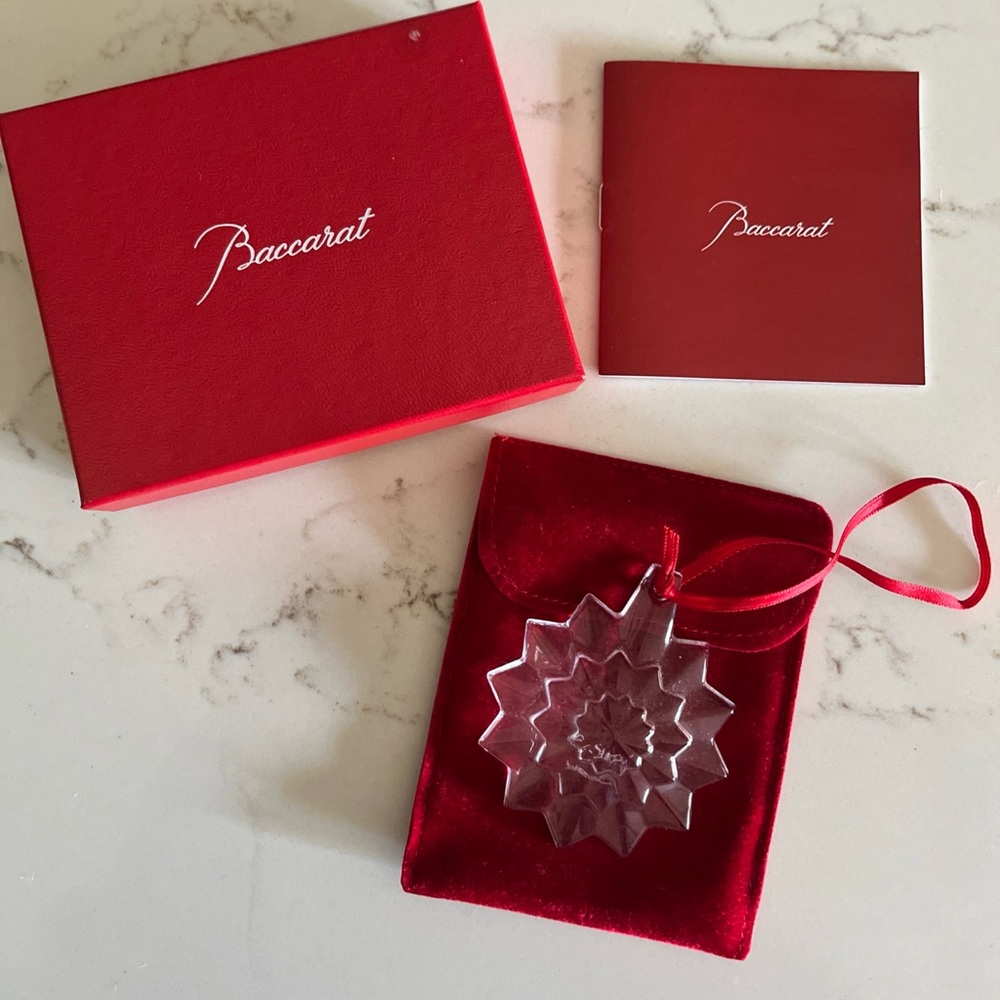 Baccarat 2019 Crystal Christmas Ornament